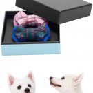 Unique Blueberry Holiday Gift Box with Set 2 Handmade Pet Bow Scottish Tie