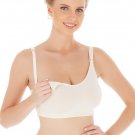Natural Bamboo Seamless Breastfeeding/Nursing Bra With Adjustable Straps