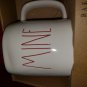 Rae Dunn mug set HERS MINE BIG FONT