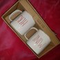 Rae Dunn mug set HERS MINE BIG FONT