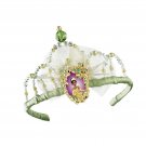 Costume Fairy Princess Tiana Queen Green White Tiara