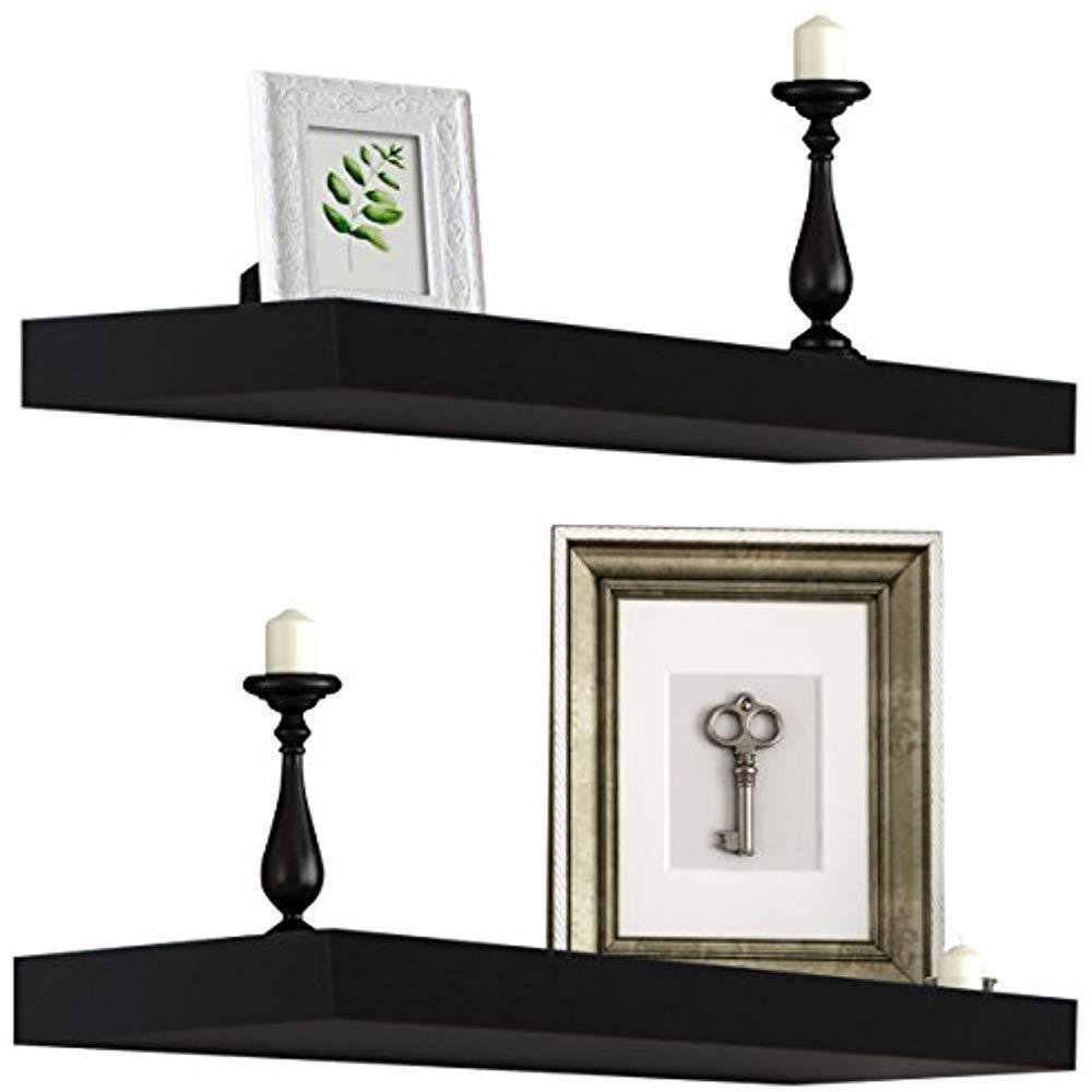 Floating Shelves Rectangle Shaped Hanging Wall For Decoration Perfect Trophy And