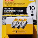 Kodak 10 Series Black Ink Cartridge - 3 Pack