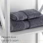 Exlusive Towel Sets 7-Piece Set, Steel-Blue/Gray 100% Long-staple Cotton High &