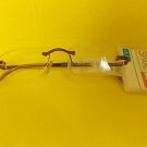 FOSTER GRANT-READING GLASSES-+1.25-EGG SHAPE-RIMLESS FRAME +BROWN HANDLES-NEW