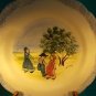 AMISH CERAMIC FOLK ART- ARTIST JEANNE KOCH (1934-2015)-HAND PAINTED PLATE-3 KIDS
