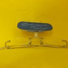 FOSTER GRANT-READING GLASSES-+1.00-RIMLESS FRAME+METAL HANDLES-NEW-RETAILS $19.9