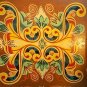 TRAY- SOLID WOOD -HAND CRAFTED-HAND PAINTED-UNIQUE