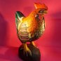 LG ROOSTER- HAND MADE IN BALI INDONESIA-WOOD-HAND CARVED-HAND PAINTED