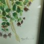 PEGGY ABRAMS-SIGNED- FRAMED -WATER COLOR LITHOGRAPH PRINT-OREGANO-HERBS