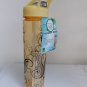 TRITAN PLASTIC-HYDRATION-DECORATED BOTTLE 25OZ-BPA FREE-SIPPY CUP+STRAW LTYELLOW