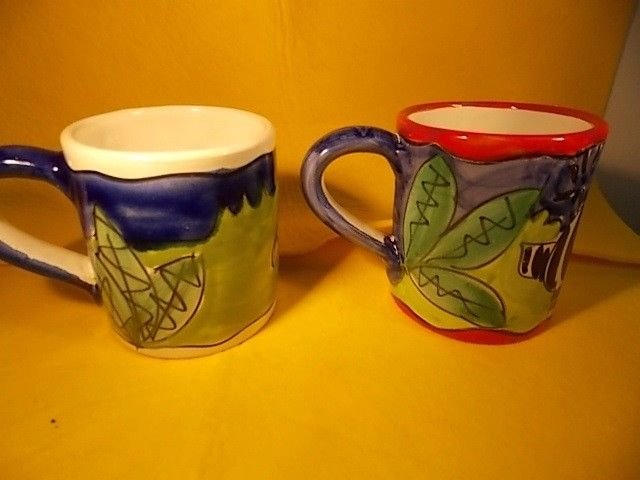 PORCELAIN COFFEE MUGS -STARBUCKS- JUNGLE ANIMALS-SET 2 -MADE IN ITALY ...