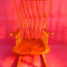 MINIATURE ROCKING CHAIR- WOOD- WINDSOR STYLE- DOLLS FURNITURE