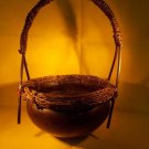 ART STUDIO- TWIG & POTTERY-HAND MADE -STUNNING BASKET- UNIQUE