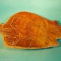 ORIGINAL ART STUDIO POTTERY-HANDMADE-COUPLE IN LOVE-LEAF DISH-SIGNED BY ARTIST