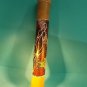 RAIN STICK SHAKER-HAND DECORATED BAMBOO-PERCUSSION MUSICAL INSTRUMENT-GECKO