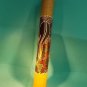 RAIN STICK SHAKER-HAND DECORATED BAMBOO-PERCUSSION MUSICAL INSTRUMENT-GECKO