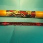 RAIN STICK SHAKER-HAND DECORATED BAMBOO-PERCUSSION MUSICAL INSTRUMENT-GECKO