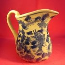 PITCHER- BLUE & WHITE -GRAVY SAUCE CONTAINER-SALMON FISH DESIGN