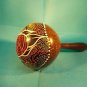 RAIN SHAKER GOURD-HAND DECORATED -PERCUSSION MUSICAL INSTRUMENT-TURTLE