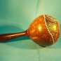 RAIN SHAKER GOURD-HAND DECORATED -PERCUSSION MUSICAL INSTRUMENT-TURTLE