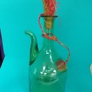 HAND BLOWN-ITALIAN 1960's- OVER SIZED-GLASS DECANTER-WINE BOTTLE-ICE CHAMBER