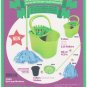 OPIF-3PCs-FLOOR MOP BUCKET-2 BUCKETS+1 WRINGER-WASH FLOOR W CLEAR WATER-GREEN