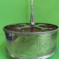 DECORATED CADDY+4 SHOT GLASSES-SILVER PLATED-VINTAGE-NICE ADDITION TO BAR