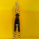SEXY CAT-CHARMING ART -HAND MADE & PAINTED- EXERCISING WOOD FIGURE -SIGNED YUENS