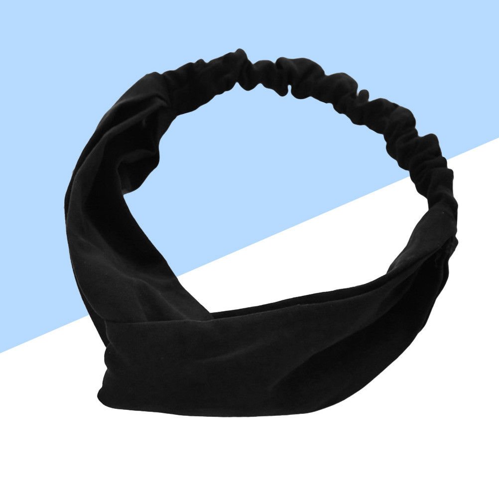 Women Headband Baby-doll Suede Crossed Retro Style Hair Head Band