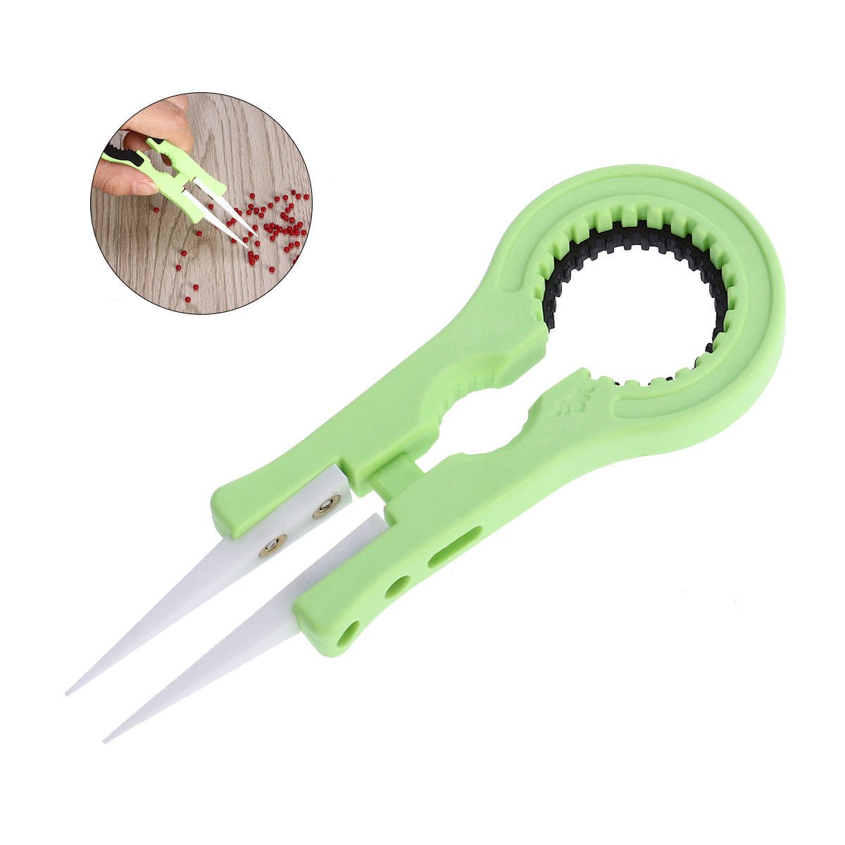 Ceramic Pointed Tweezers Precision Wire Heat Resistant Tweezers Spanner Tool