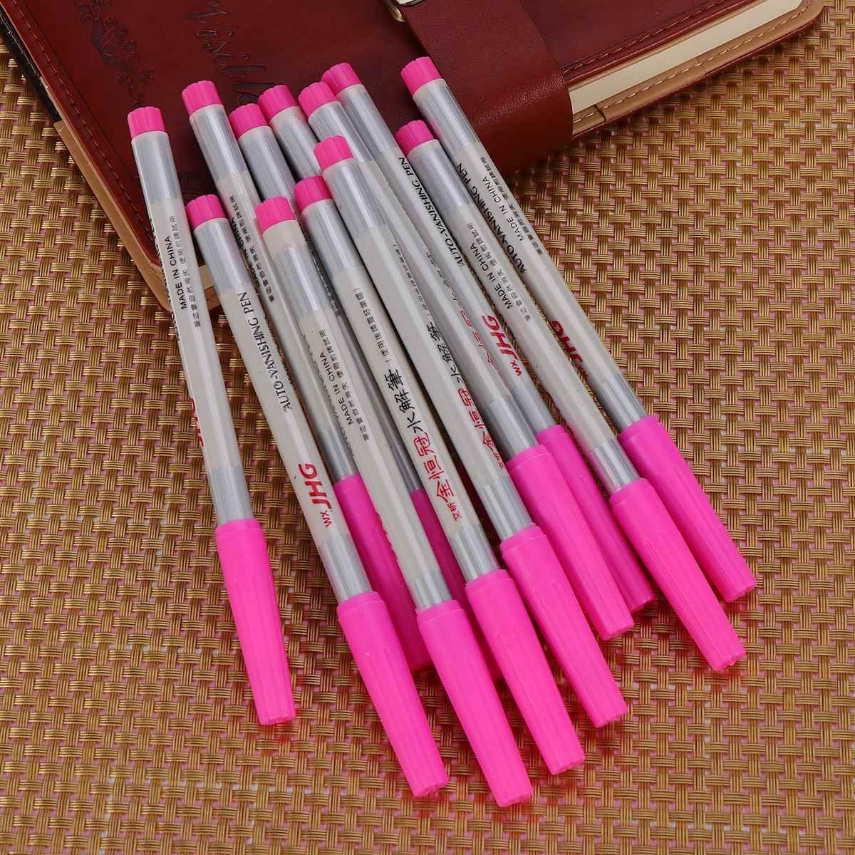 12PCS Auto Vanishing Pen Convenient Soluble Water Soluble Ink Water ...