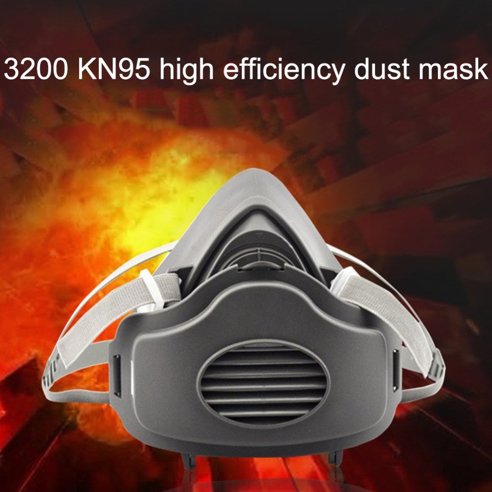 Half Face Gas Mask Dust-proof High Efficiency Filters Anti PM2.5 Respirator Dust Mask