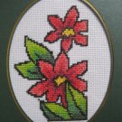 Finished cross stitich card "Pretty Flower"