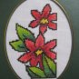 Finished cross stitich card "Pretty Flower"