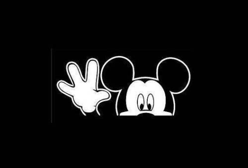 Mickey Mouse Waving Vinyl Decal Sticker