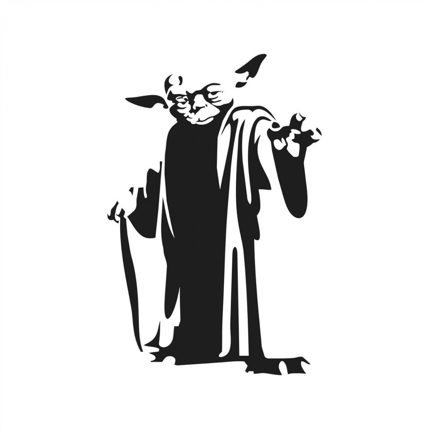 Star Wars Jedi Master Yoda Vinyl Decal Sticker