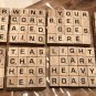 homemade Scrabble tile Drink Coasters