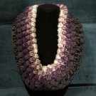 Purple Bubble Infinity Scarf