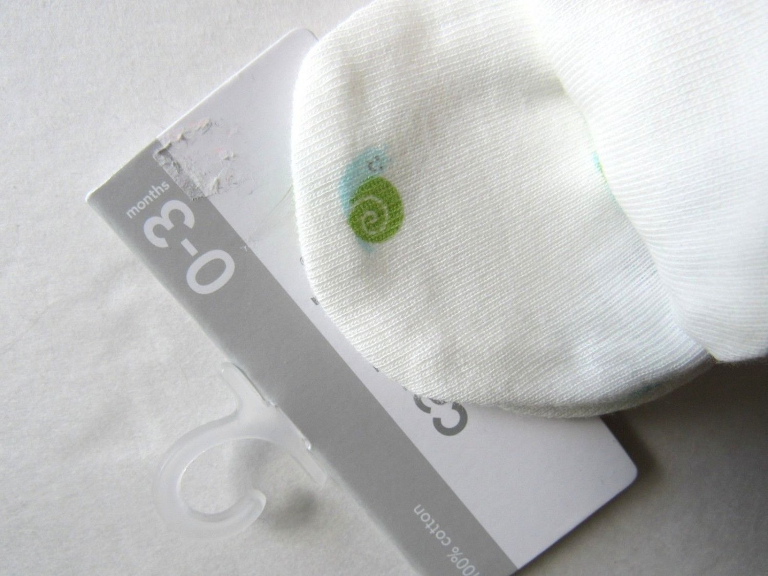 Carter's 3 Pair No Scratch Mittens 0 3 Months Gloves Baby Boy Girl White