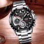 Mens Watches Top Brand Luxury LIGE Watch Men Full Steel Business Waterproof Watch Relogio Masculino