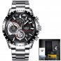 Mens Watches Top Brand Luxury LIGE Watch Men Full Steel Business Waterproof Watch Relogio Masculino