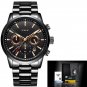 LIGE 2018 Watch Men Full Steel Business Waterproof Watch Relogio Masculino