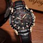 Relogio Masculino LIGE Mens Watches Leather Military Waterproof Sport Wrist Watch