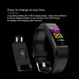 Smart Bracelet Wristwatch Heart Rate Monitor Blood Pressure Fitness Tracker