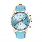 Watch Women's Geneva Roman Numerals Faux Leather Analog Quartz Watch Reloj Montre