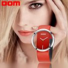 Women Watch DOM  Unique Lady Wrist watches leather quartz waterproof Stylish Wristwatches