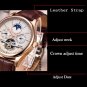 LIGE watches Automatic mechanical Sport clock leather Casual business wristwatch Gold relojes hombre
