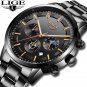 2018  LIGE Fashion Sport Top Brand Luxury Business Waterproof Watch Relogio Masculino