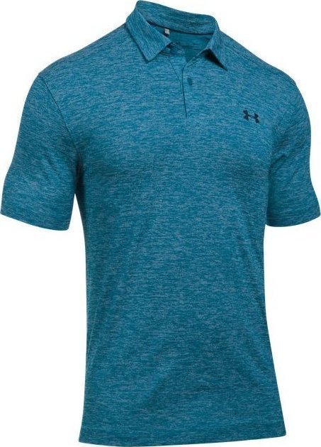 NWT Under Armour Men 4XL Tour Polo Bayou Blue 953 Academy
